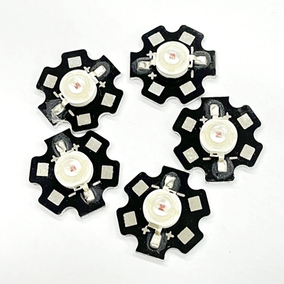 Yıldız Tablosu 1W 3000K 3200K Pad ile 3.1-3.3v Yüksek Güçlü SMD LED Sıcak Beyaz Yayılan Renk