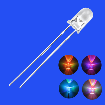 5mm RGB Tam Renkli 3000-4000mcd Yuvarlak Baş Açık Lens 7 Renkli Hızlı Yanıp sönen Diyot Oyuncaklar İçin