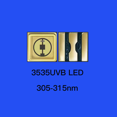 35*35mm 310nm UV LED Diyot Seramik Sızdırma 120 Degre Açık Lens UVB Chip Diyot