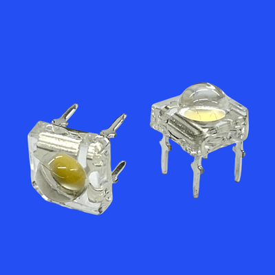 F5 Konveks Lens Piranha LED ampul 60 derece Doğa Beyaz Renk Entegre Zener 5mm Demiryolu için LED