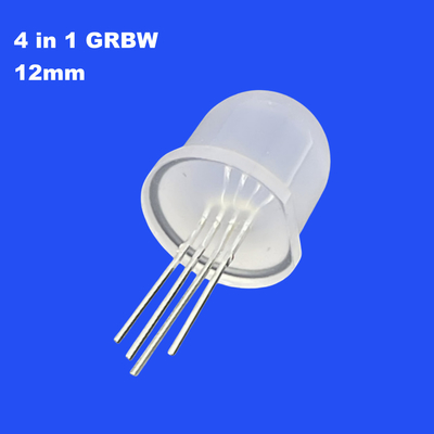 SK6812 12mm 4in1 GRGBW Tam Renkli Yayılmış Yuvarlak Kafa 60 derece LED Ekranı için Adreslenebilir Piksel LED Diyot